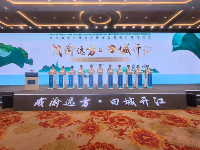 開江縣農(nóng)業(yè)對外合作推介會(huì)暨項(xiàng)目簽約儀式舞臺(tái)搭建案例分享